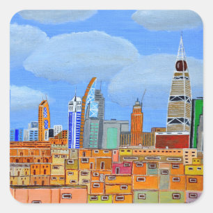 Sticker Carré Riyadh, Arabie Saoudite
