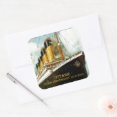 Sticker Carré RMS Titanic 100e anniversaire (Enveloppe)