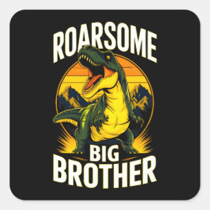 Sticker Carré Roarsome Dinosaur Big Brother