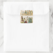 Sticker Carré Robe grecque, de 'Trachten der Voelker', 1864 (Sac)