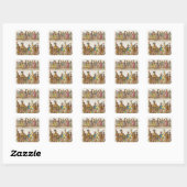 Sticker Carré Robe mexicaine (Feuille)