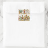 Sticker Carré Robe religieuse et militaire grecque (Sac)