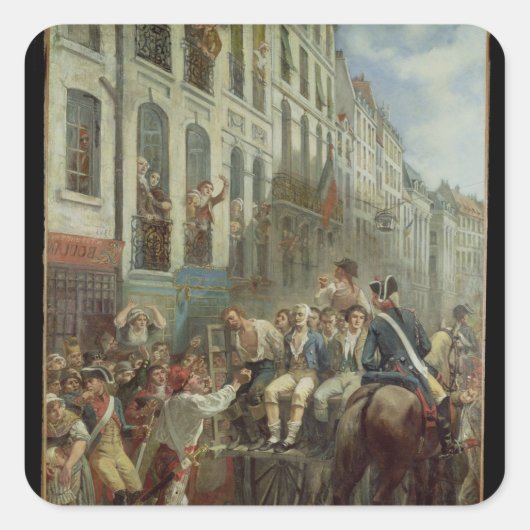 Sticker Carré Robespierre et Saint-Just (Devant)