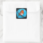 Sticker Carré Robin rouge (Sac)