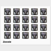 Sticker Carré Robot (Feuille)