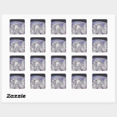 Sticker Carré Robot Holiday 7 (Feuille)