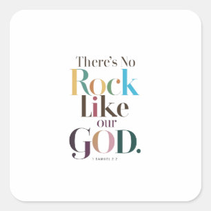 Sticker Carré Roche Divine inégalée : Force Spirituelle