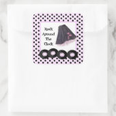 Sticker Carré Rocher autour de l'horloge (Sac)