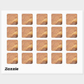 Sticker Carré Rocher de granit couleur rouille (Feuille)