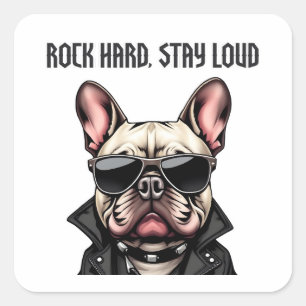 Sticker Carré Rocher dur, rester fort