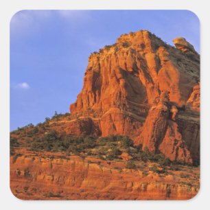 Sticker Carré Rochers Rouges à Sterling Canyon à Sedona Arizona