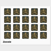 Sticker Carré Rock And Roll Forever – Fierté Musicale Éternelle (Feuille)