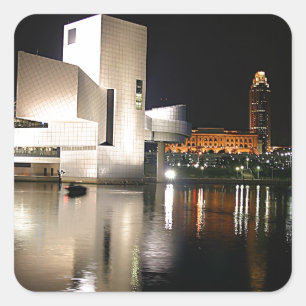 Sticker Carré Rock and Roll Hall of Fame & Museum, Cleveland OH