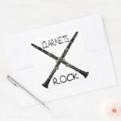 Sticker Carré Rock Clarinets (Enveloppe)