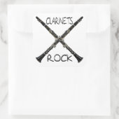 Sticker Carré Rock Clarinets (Sac)