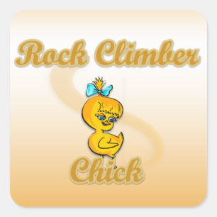 Sticker Carré Rock Climat Chick