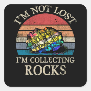 Sticker Carré Rock Collector Rock Collector Vintage