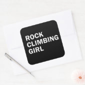Sticker Carré Rock escalade fille escalade (Enveloppe)