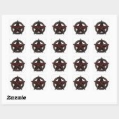 Sticker Carré Rock Star (Feuille)