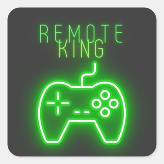 Sticker Carré Roi distant pour la console de jeu (Devant)