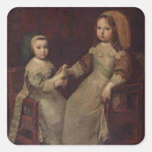 Sticker Carré Roi Louis XIV (1638-1715) enfant avec Philipp