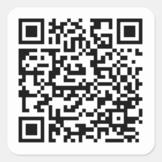 Sticker Carré Roll QR 