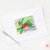Sticker Carré Rollin ladybug (Enveloppe)