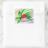 Sticker Carré Rollin ladybug (Sac)