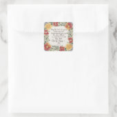 Sticker Carré Romains 15:5 Verse de la Bible (Sac)