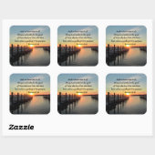 STICKER CARRÉ ROMAINS 8:28 DESIGN PHOTO SUNSET (Feuille)