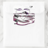 Sticker Carré Romance futuriste (Sac)