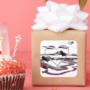 Sticker Carré Romance futuriste