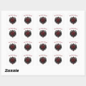 Sticker Carré Romance Sombre Obsession (Feuille)