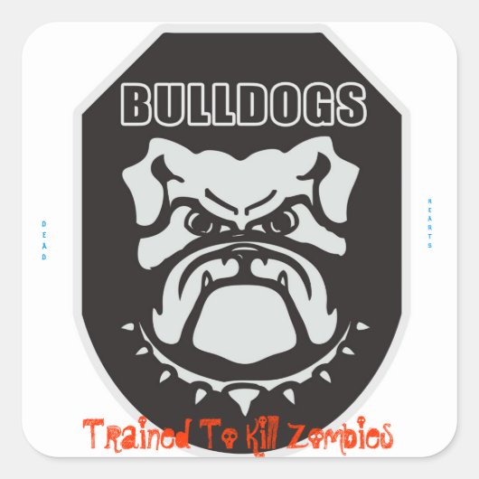 Sticker Carré Romans des Coeurs Morts (Devant)