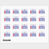 Sticker Carré Romney Ryan Apprenez les 3 R (Feuille)