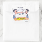 Sticker Carré Romney Ryan Pinocchio Fusionner Drôle Cadeaux Et T (Sac)