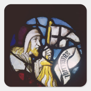 Sticker Carré Rondeau du prophète Jérémie, XVème siècle