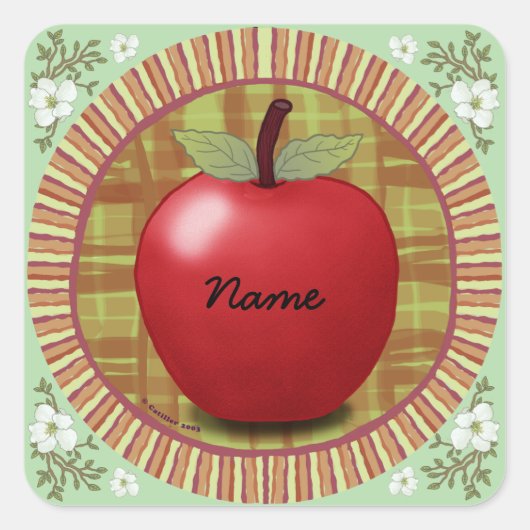 Sticker Carré Rondo Apple (Devant)