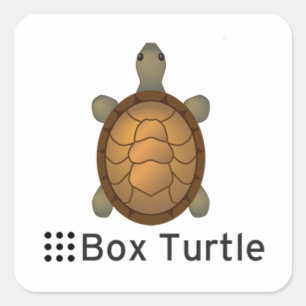 Sticker Carré ROS Box Turtle