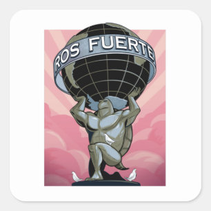 Sticker Carré ROS Fuerte