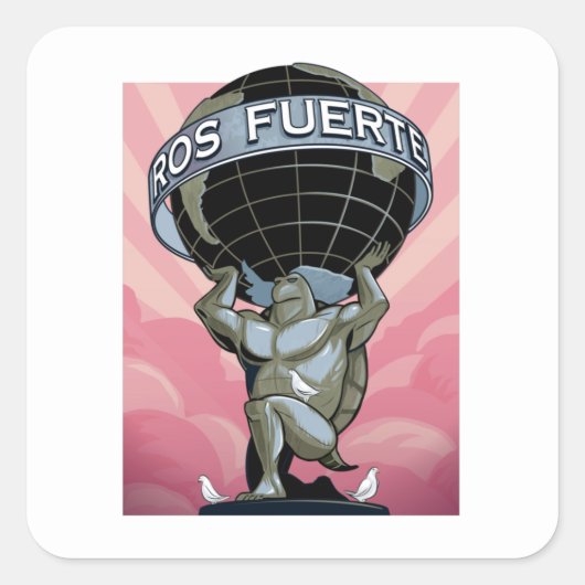 Sticker Carré ROS Fuerte (Devant)