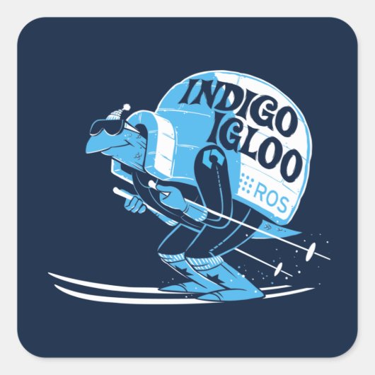 Sticker Carré ROS Indigo Igloo (Devant)