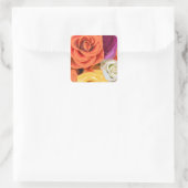 Sticker Carré Rose (Sac)