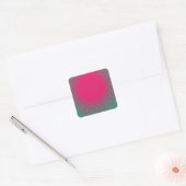 Sticker Carré rose abstrait (Enveloppe)