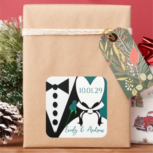 Sticker Carré Rose Change de couleur pour coordonner votre événe (vacances)