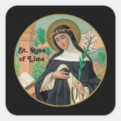 Sticker Carré Rose de Lima (Détail; K 48) (Devant)