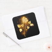 Sticker Carré Rose d'or ( rose d'or ) (Enveloppe)
