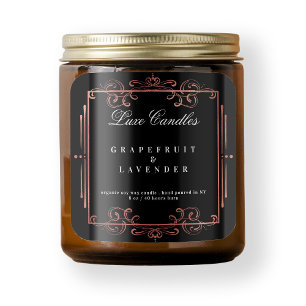 Sticker Carré Rose Gold Frotles Black Candle produit de beauté