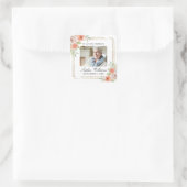 Sticker Carré Rose & Gold Memorial (Sac)