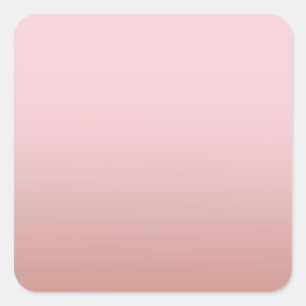 Sticker Carré Rose Gold Modèle Vierge Ajoutez Votre Texte Élégan